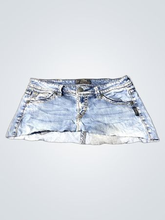 Jupe mini en denim Lola de Silver Jeans