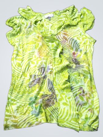 Blouse à imprimé floral vert Per Una