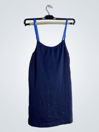 Zelena Outfitters Navy Spaghetti Strap Tank Top