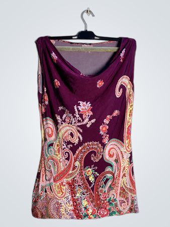 Jean Paul Bertin Paisley Print Top