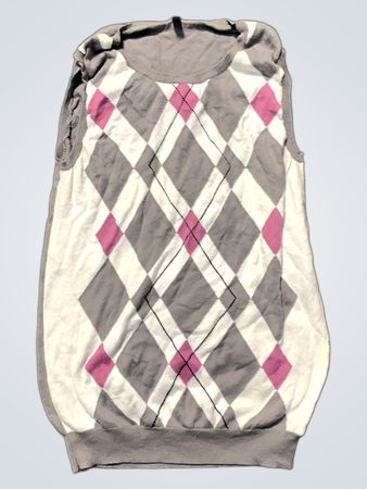Stile Benetton Argyle-Strickweste