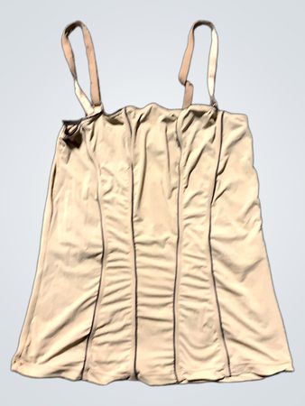 Beige Trägertop mit verstellbaren Trägern