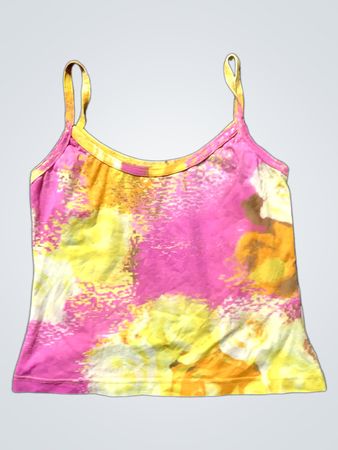 Damen Tanktop mit abstraktem Blumenmuster