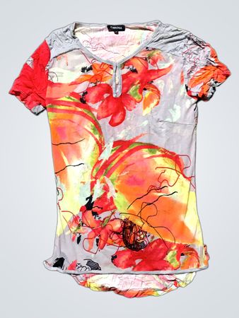 CAROLL Damen T-Shirt mit floralem Druck