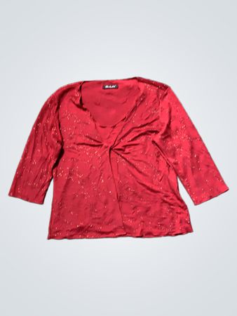 Berkentex Red Sparkle Top