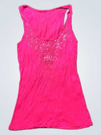 Rosa Tanktop mit Pailletten