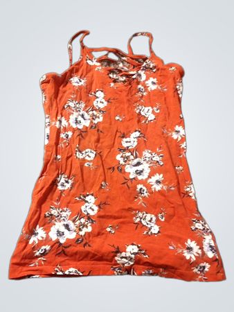 Orangene Blumenmuster-Camisole