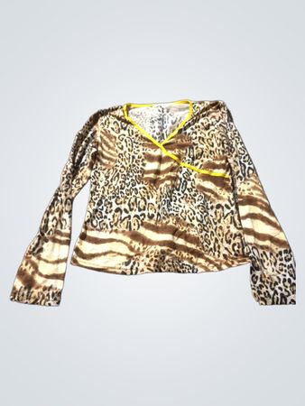 Mage Leopard Print Langarmtop