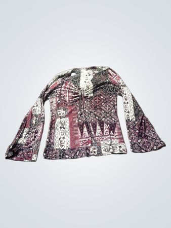 M&S Mode Langarmbedruckte Bluse