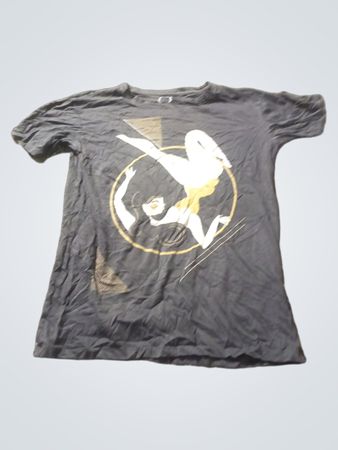 Graues T-Shirt mit Grafikdruck