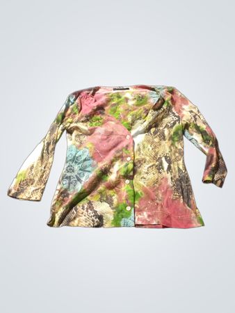 Betty Barclay Collection Mehrfarbiger Druck Knopfverschluss Hemd