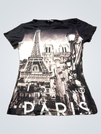 Hallo Paris Paris Grafik T-Shirt