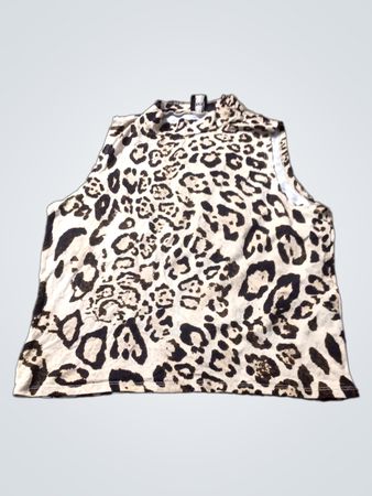 Sleeveless Leopard Print Top