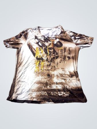 BONITA T-Shirt mit Paillettenverzierung