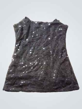Schwarzes Pailletten-Top