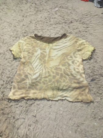 Transparentes Tiermuster T-Shirt