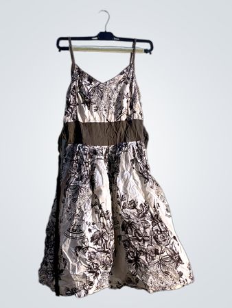 Amigos Blumendruckkleid mit gerafftem Oberteil