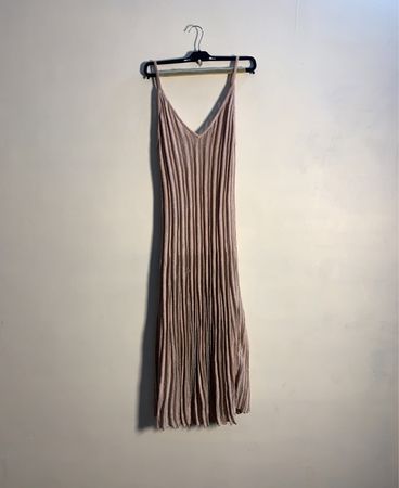 Falten Midi Kleid