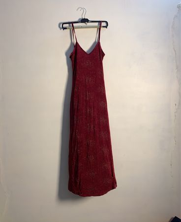 Tanzgesellschaft Rote Funkel Maxi-Kleid