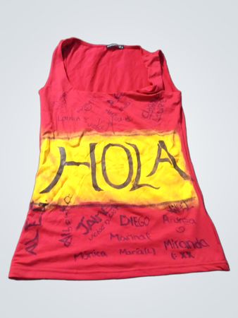 Atmosphere Rote Grafik Tank Top