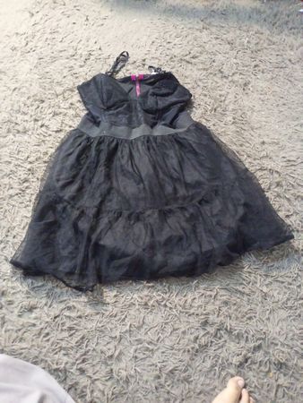 Schwarzes Tüllkleid