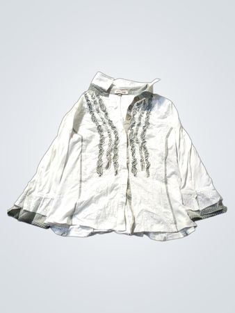 Tinta Style Weiße Bestickte Bluse