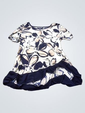 Saloos Damen Floral Print Top mit Rüschensaum