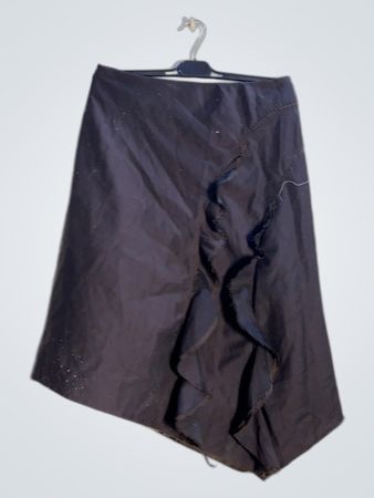 Asymmetrischer Rüschenspiegelrock