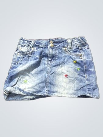 Denim Girl bestickter Jeansrock