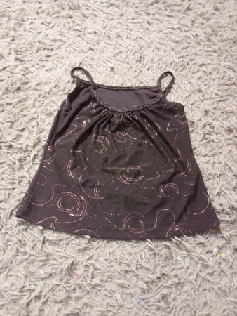 Mädchen Braunes Glitzer Tanktop