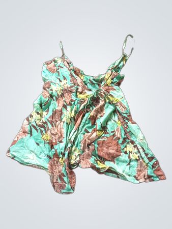 Blumenmuster-Trägershirt