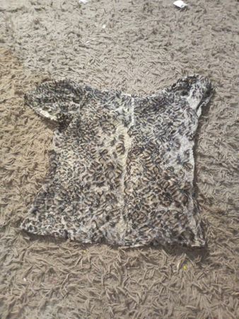 Durchsichtiges Leopardenmuster-Top