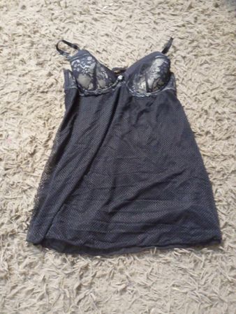 Schwarze Babydoll-Unterwäsche