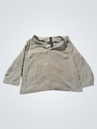 Langarmshirt mit schwarz-weißem Muster