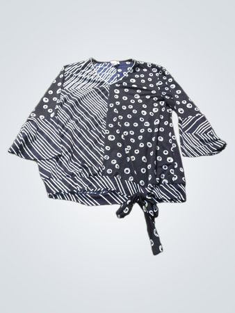 Liberty Woman Marineblau Bedrucktes Top
