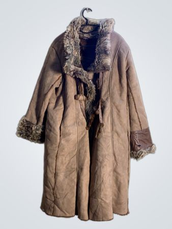 Unbranded Faux Shearling gefütterter Mantel
