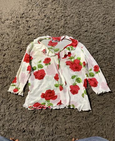 Colours of the World Rose Print Bluse