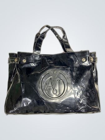 Black Armani Jeans Tote Bag