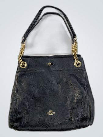 Coach Black Leather Handbag