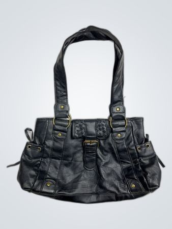 Black Leather Shoulder Bag