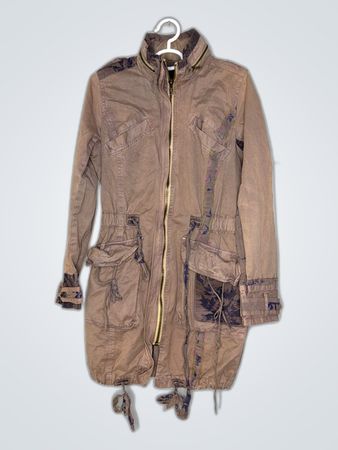 Khaki Military Patch Jacket