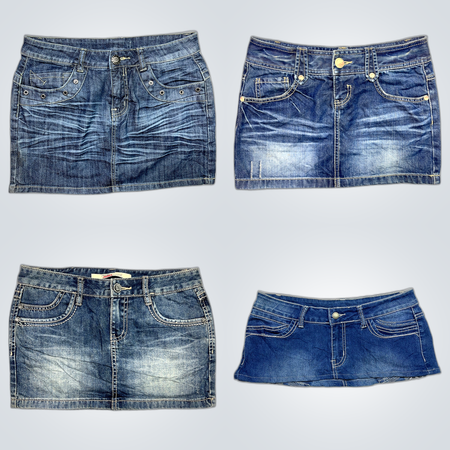 Denim Mini Skirts Bundle