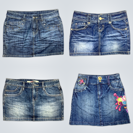 Denim Mini Skirts Bundle