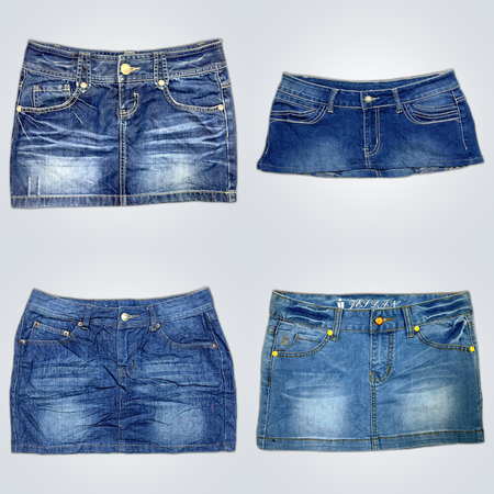 Denim Mini Skirts Bundle