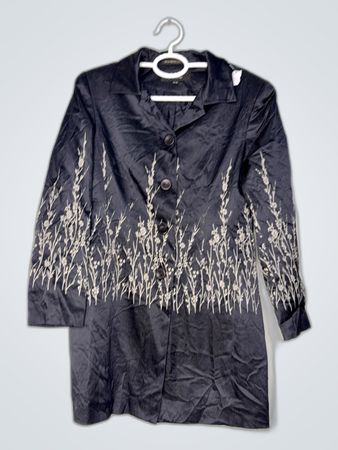 Blazer brodé noir Huang Da