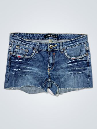 LINK Jeans Distressed Denim Shorts