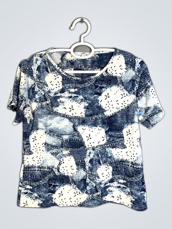 Zafira Printed Denim Shirt