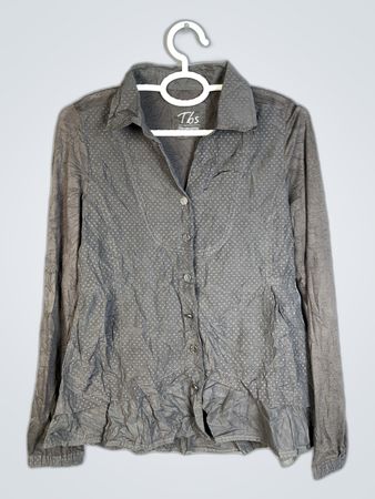 TBS Long Sleeve Button-Up Blouse