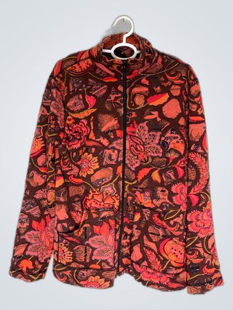Chico's Floral Zip Jacket