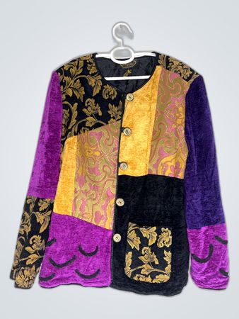 Alexis Patchwork Velvet Jacket